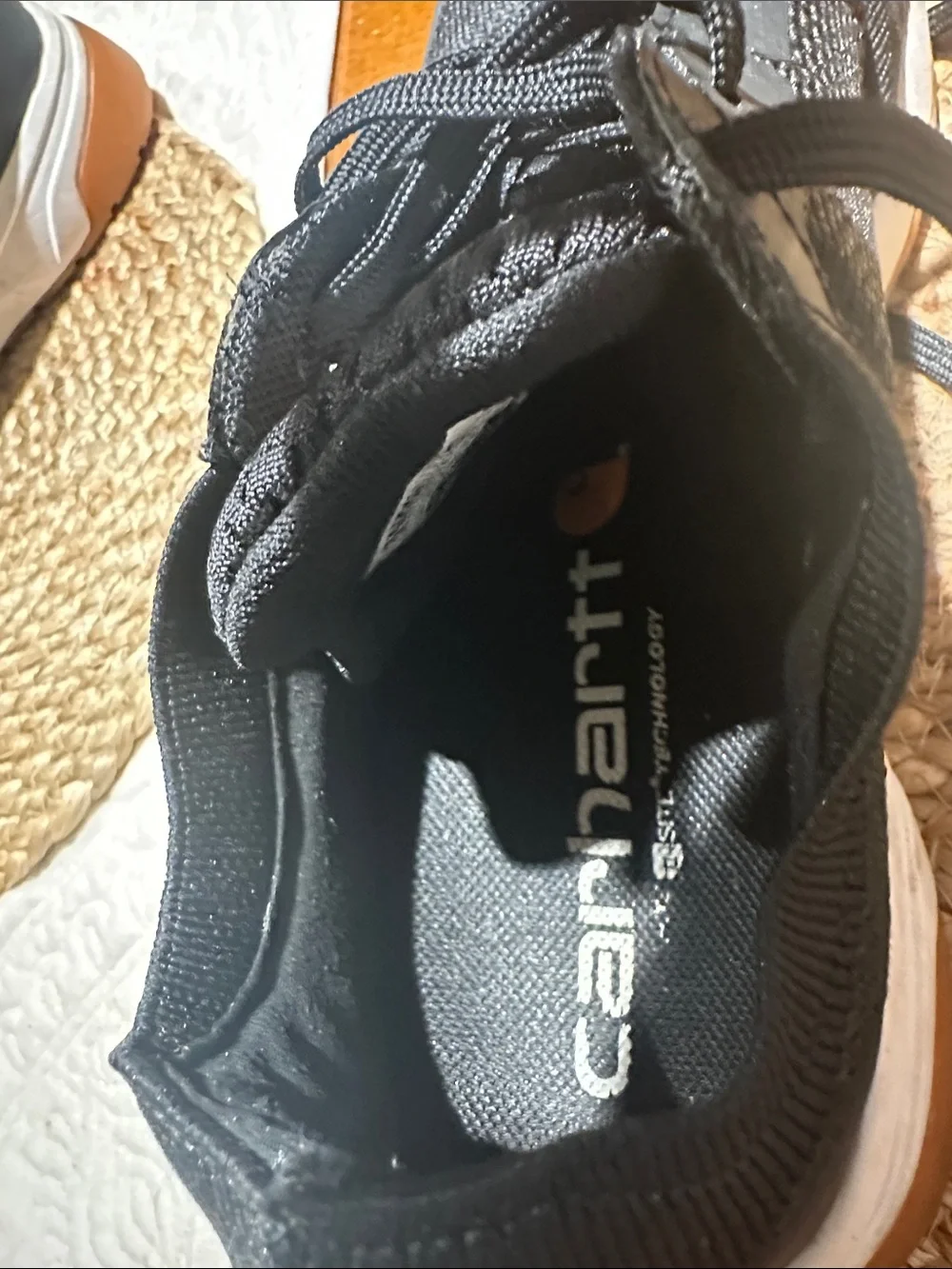 Men’s Carhartt Black Safety Work Shoe with steel toe sz 9m - Picture 3 of 9